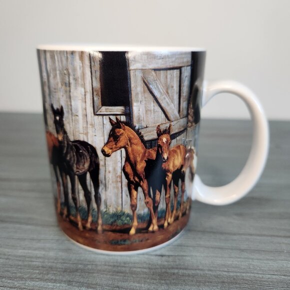 Horses Mug Lang and Wise Collector Mug "Little Partners" 2001 - Picture 1 of 9